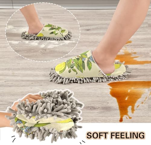 Sinestour Mop Slippers for Floor Cleaning 2 Sizes Washable
