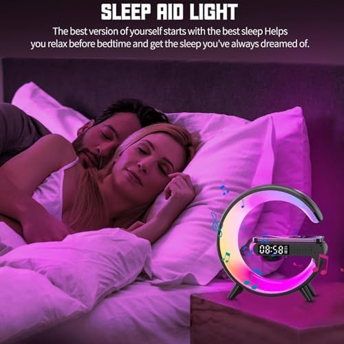 LED Atmosphere Lamp with Bluetooth Speaker and Charging Function