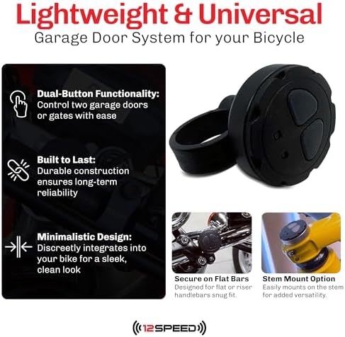 12speed Doormate 2 Garage Door Opener for Bicycles