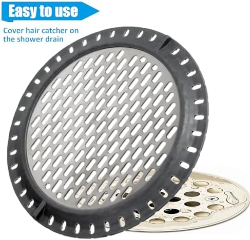 QFGasre 2 Pcs 5 Inch Shower Drain Hair Catchers