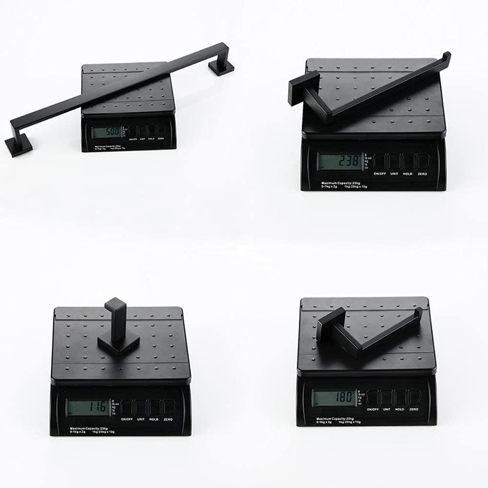 Modern Towel Rail Rack for Bathroom and Kitchen Black