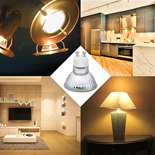 YBEK GU10 Halogen Bulbs 50W 120V MR16 Pack of 4 Dimmable