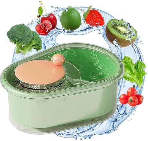 Fruit Cleaner Spinner with Brush for Kitchen