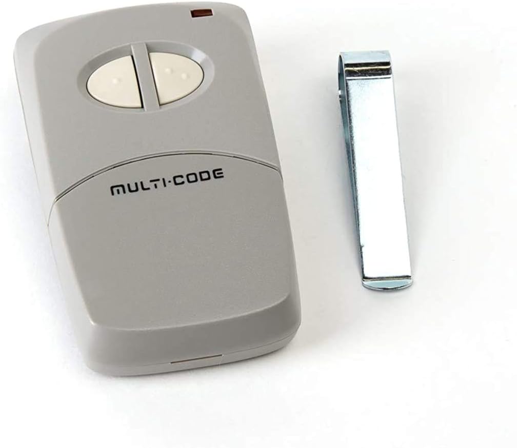 Linear 2-Button Multi-Code Visor Transmitter