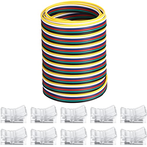 Flutesan 10 Packs Solderless LED Strip Connectors