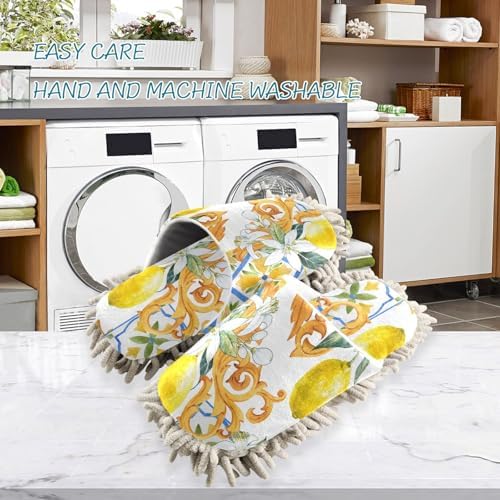Sinestour Lemon Mop Slippers for Floor Cleaning 1