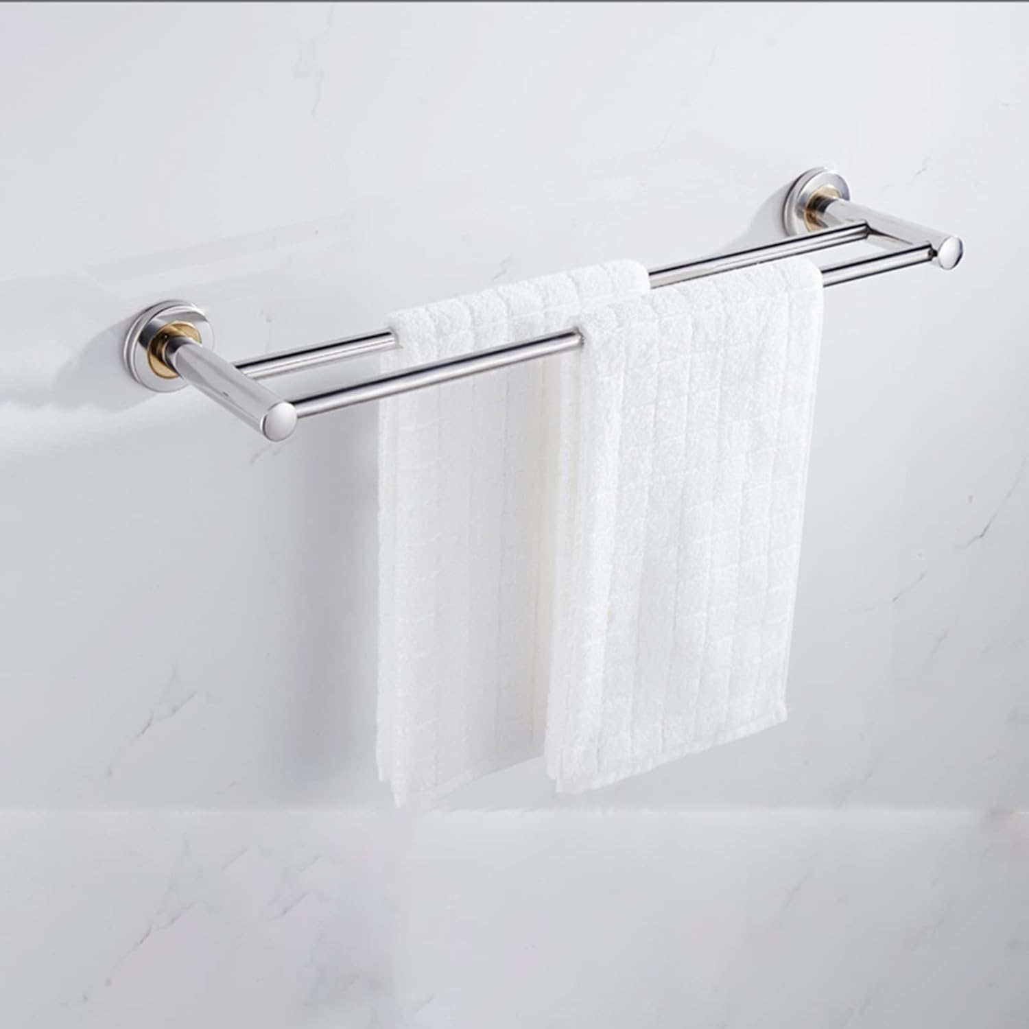KAREFRI 40cm Double Towel Rail in Stainless Steel