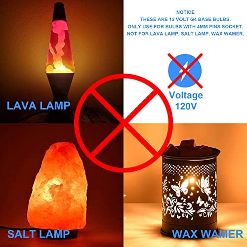 WeshLMPO G4 Bulb 12V 20W Halogen 2 Pin 12 Pack