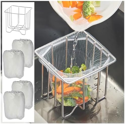 ONVIPSTOO Kitchen Sink Strainer with 200 Mesh Bags 1