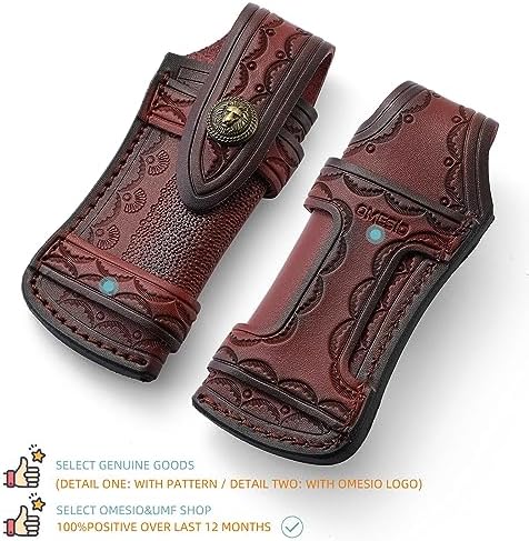 Omesio Folding Knife Sheath for Belt 453 Leather Case
