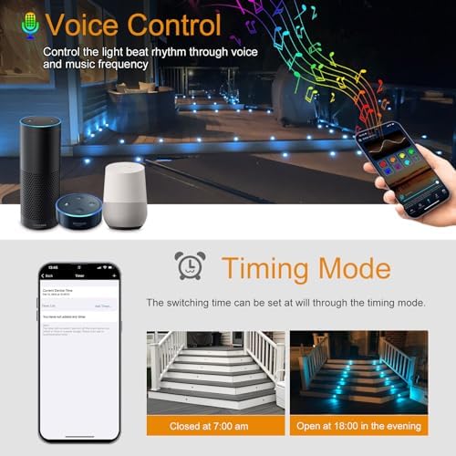 Sumaote Smart LED Deck Light Kit 20-Pack