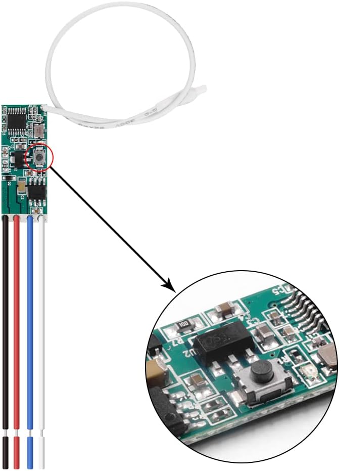RODOT 12V DC Motor Controller with RF Remote