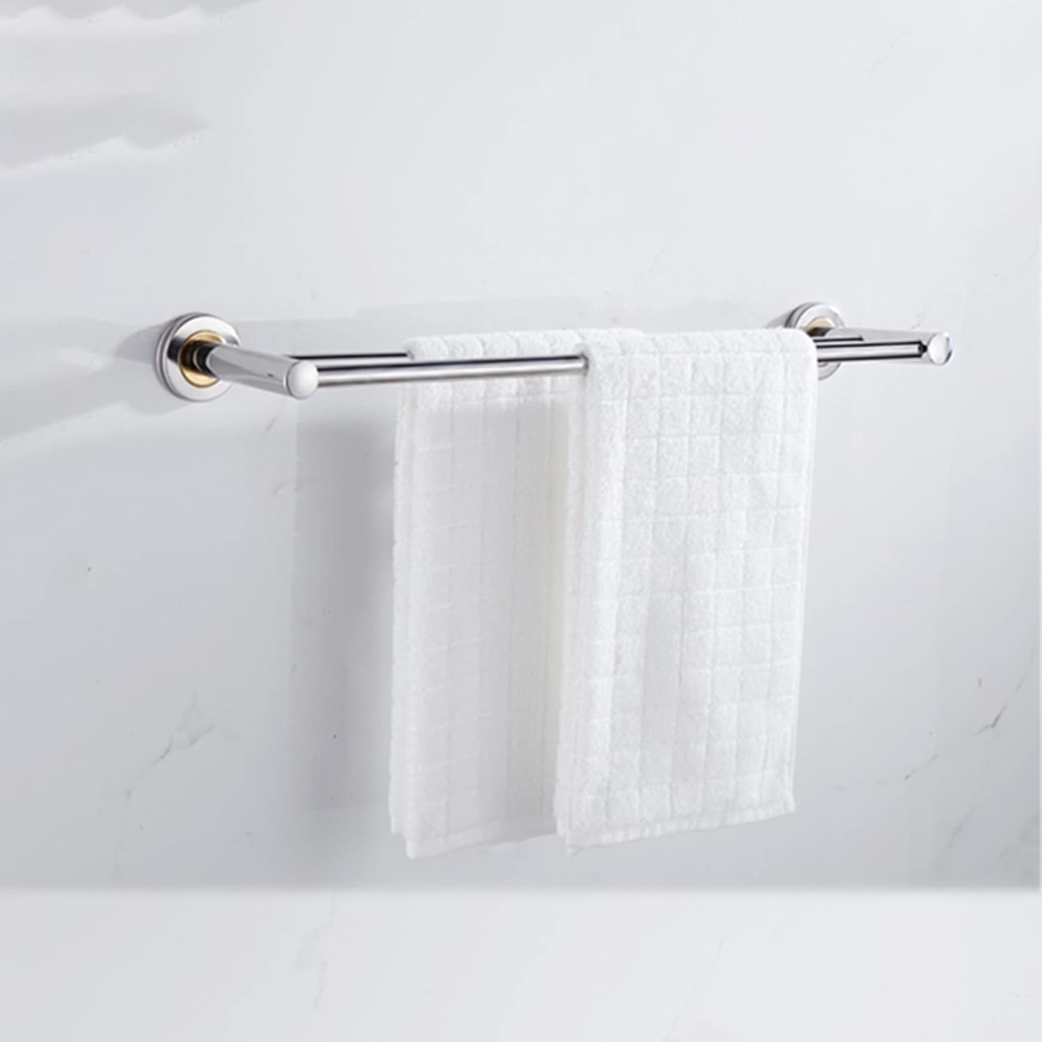 KAREFRI 40cm Double Towel Rail in Stainless Steel