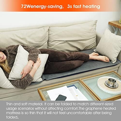 Graphene Heated Mattress Pad Queen Size 3s Rapid Heat