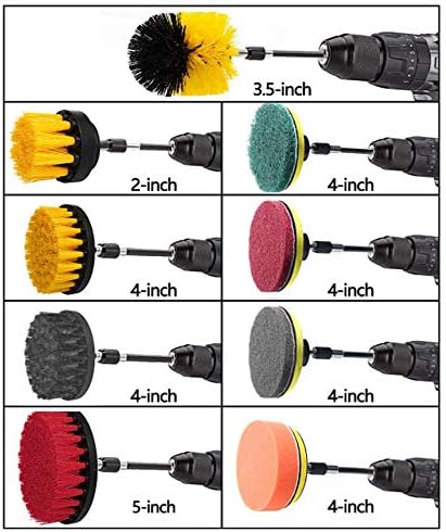 JOQINEER Drill Brush Cleaner Kit with 20 Pieces