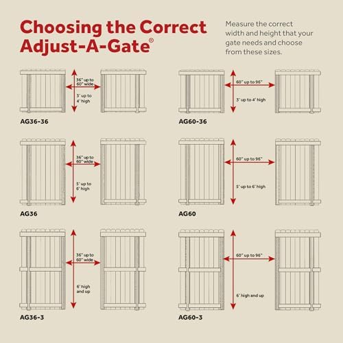 Adjust-A-Gate Full Frame Gate Kit 36-60 x 5-6