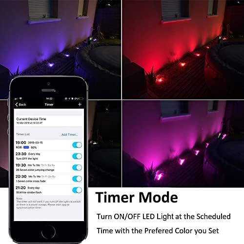 Sumaote 10Pcs LED Deck Light Kit with WiFi Control