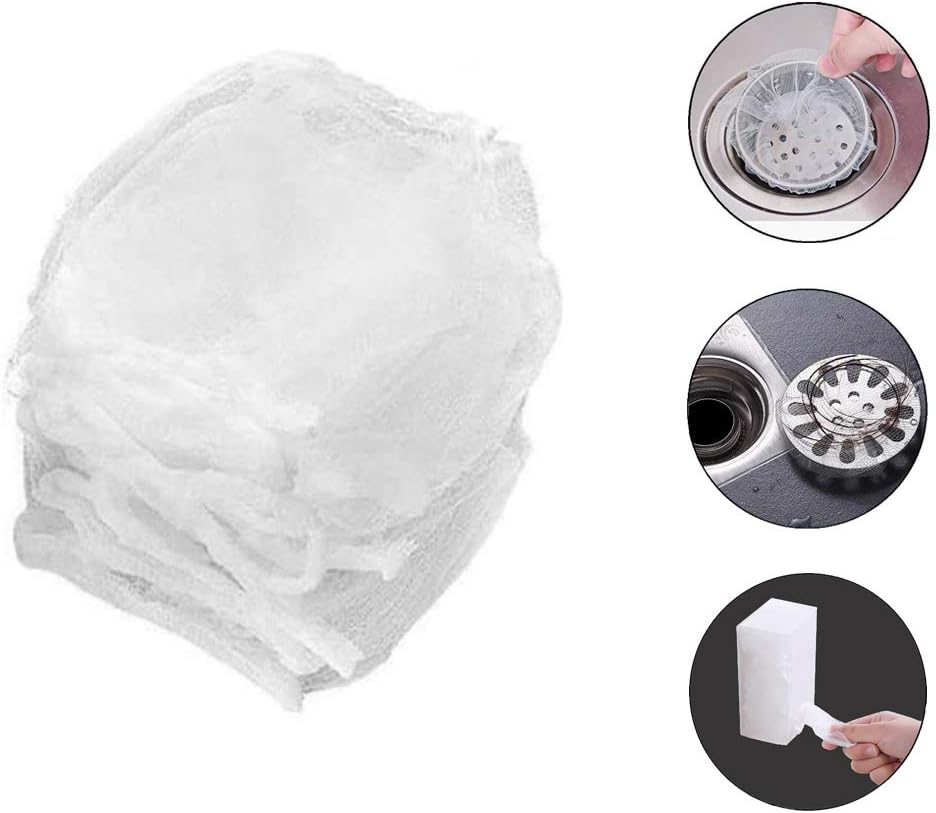CNSZNAT 200 PCS Disposable Sink Strainer Mesh Bags