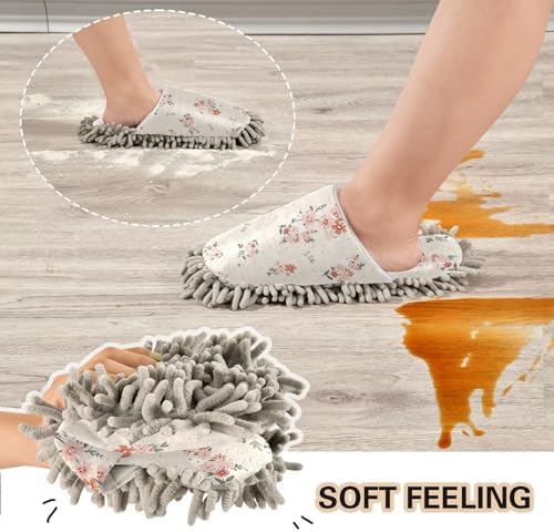 Kigai Microfiber Slippers with Bohemian Flowers