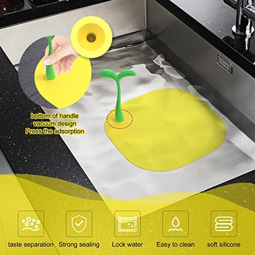 MoriAction Floor Drain Cover 14x14cm Silicone Hair Catcher