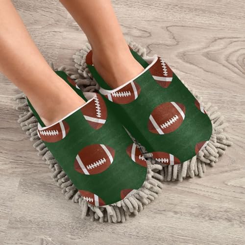 Sinestour Brown Mop Slippers for Floor Cleaning