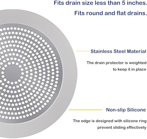 HymoConn Round Shower Hair Catcher 55 inch