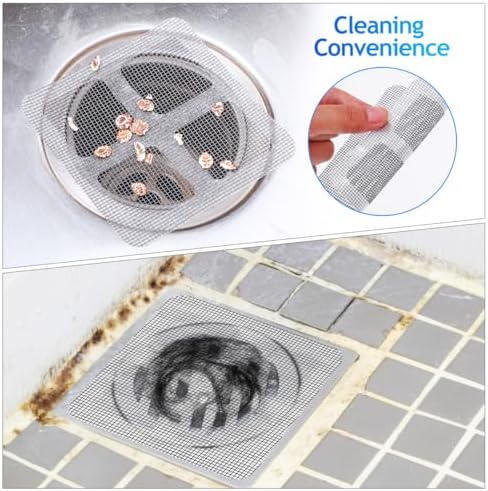 Hemobllo 40pcs Disposable Shower Drain Covers - Hair Catcher for Bathroom Kitchen Sink