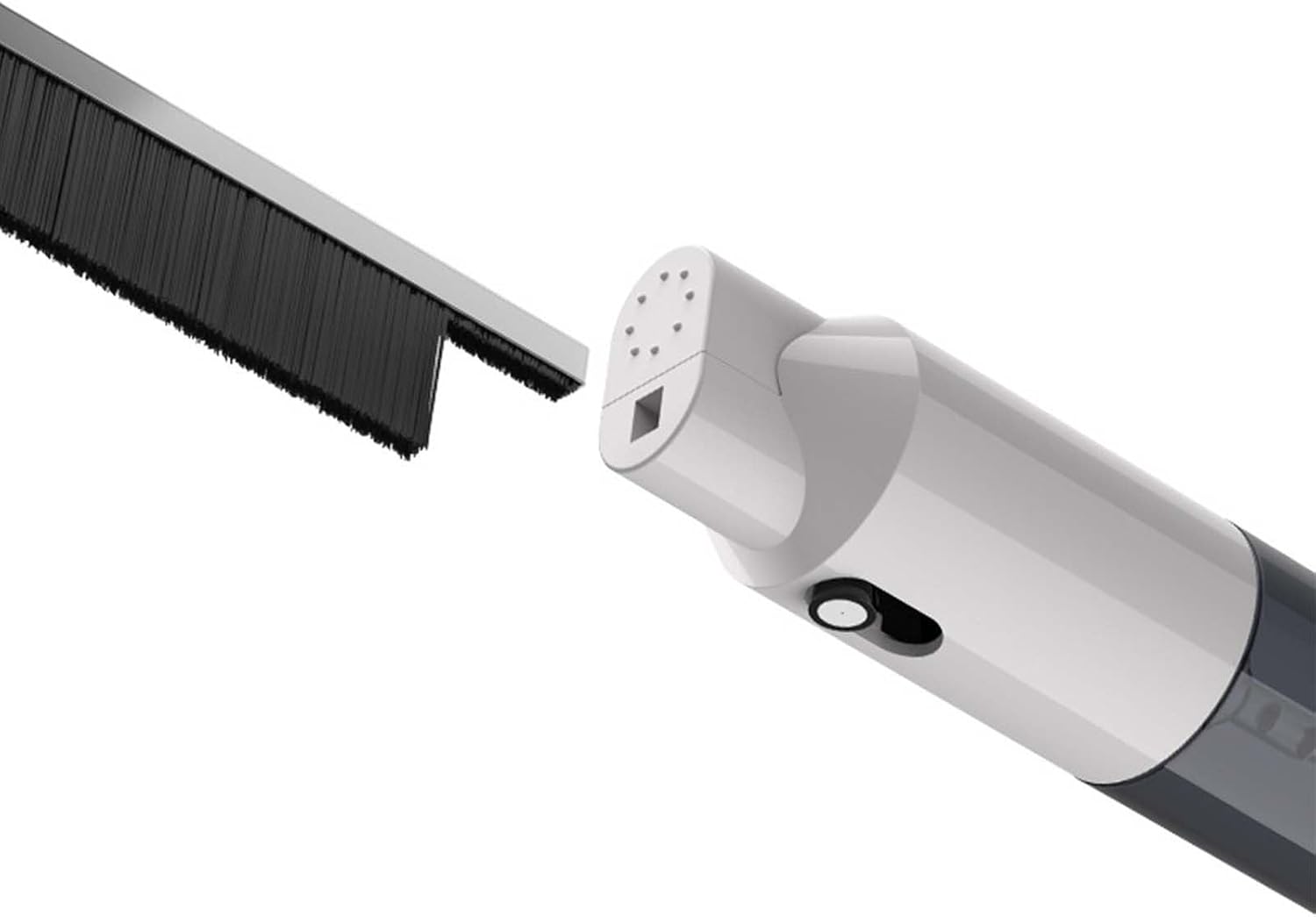 Hard Bristle Crevice Cleaning Brush with Replacement - Black