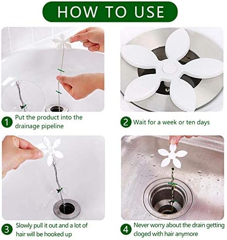 WENTS Hair Catcher 20 Packs Drain Cleaning Tool