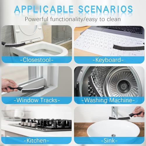Magiware Hard Bristle Crevice Cleaning Brush Set 1