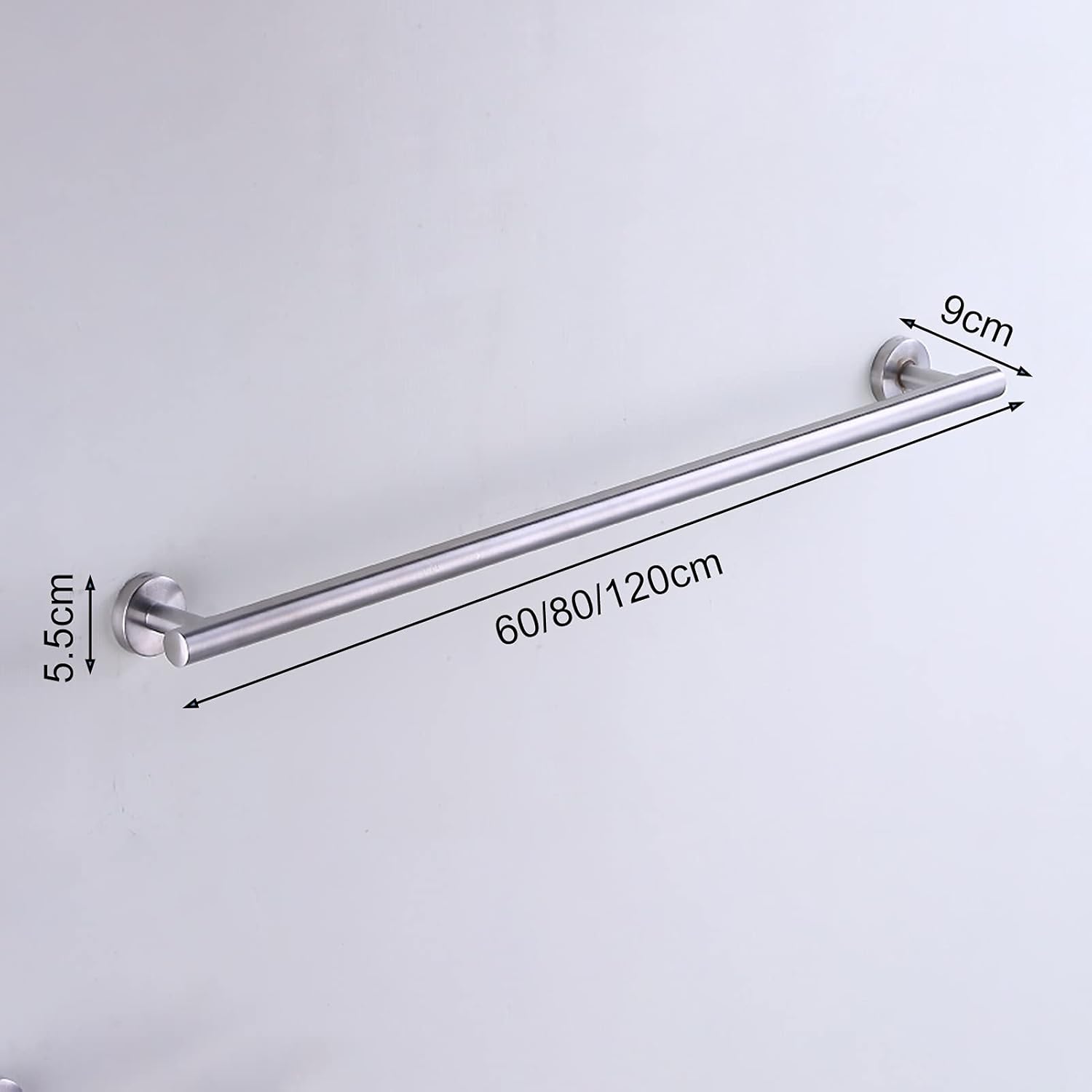 KAREFRI Stainless Steel Towel Bar 60CM Bathroom Rack