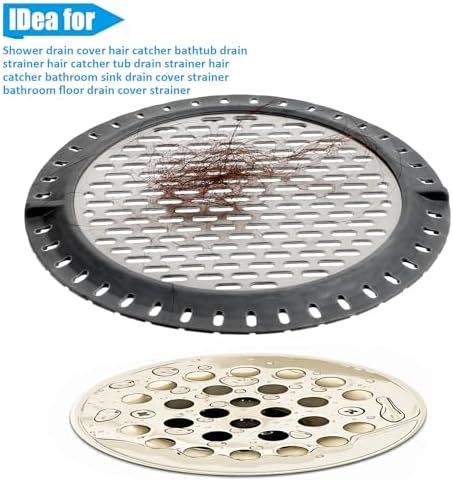 QFGasre 2 Pcs 5 Inch Shower Drain Hair Catchers