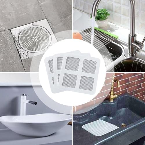 ZhangyiHot 3 Pcs White Bathtub Hair Catcher Patches