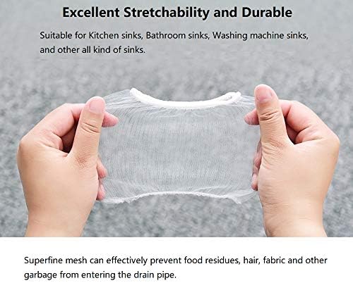 CNSZNAT 200 PCS Disposable Sink Strainer Mesh Bags