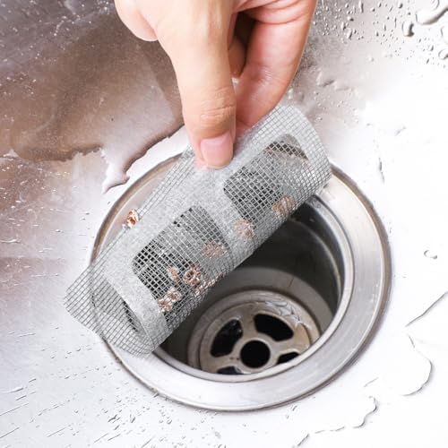 Hemobllo 40pcs Disposable Shower Drain Covers - Hair Catcher for Bathroom Kitchen Sink