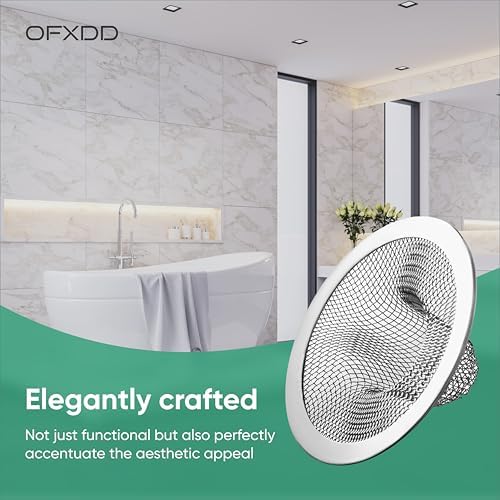 OFXDD Hair Catcher Bath Tub Mesh 3 Stainless Steel