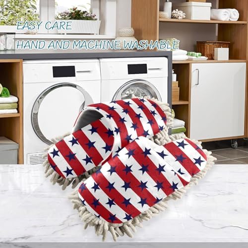 Sinestour Mop Slippers with Microfiber Pads for Floor Cleaning