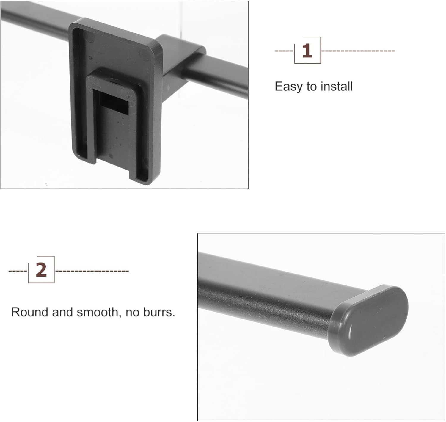 Wakauto Wall-Mounted Towel Rack No Drilling 1