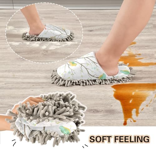 Sinestour Mop Slippers for Floor Cleaning
