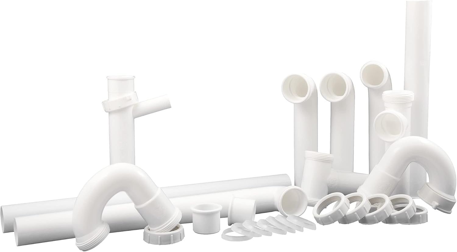 Plumb Craft 7027010N Universal Kitchen Drain Repair Kit White