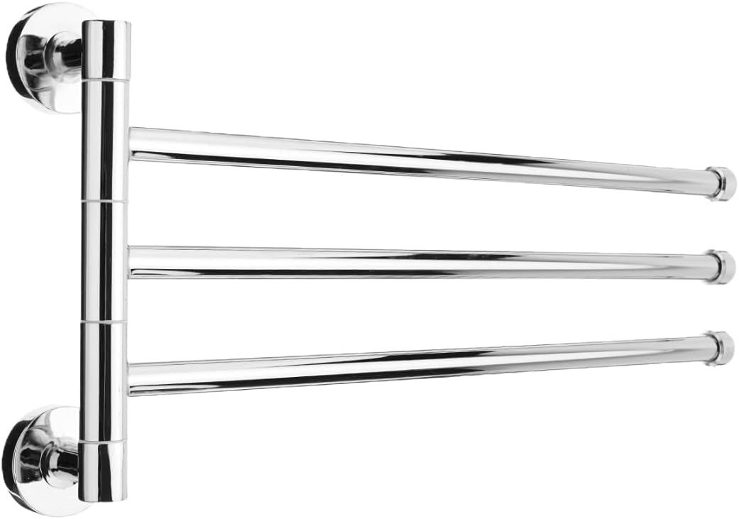 BOCbco 1Pc Stainless Steel Swivel 234 Arm Towel Rail