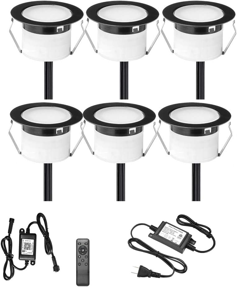 FVTLED WiFi Deck Light Kit with RGBW 6pcs