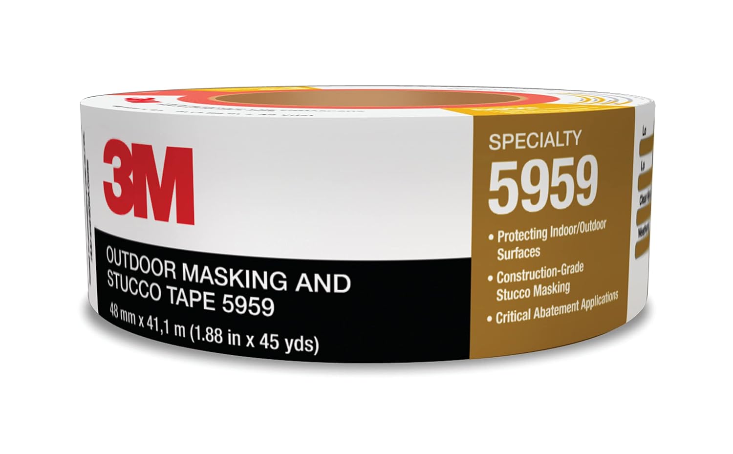 3M Outdoor Masking Tape 5959 48mm x 411m Red 1