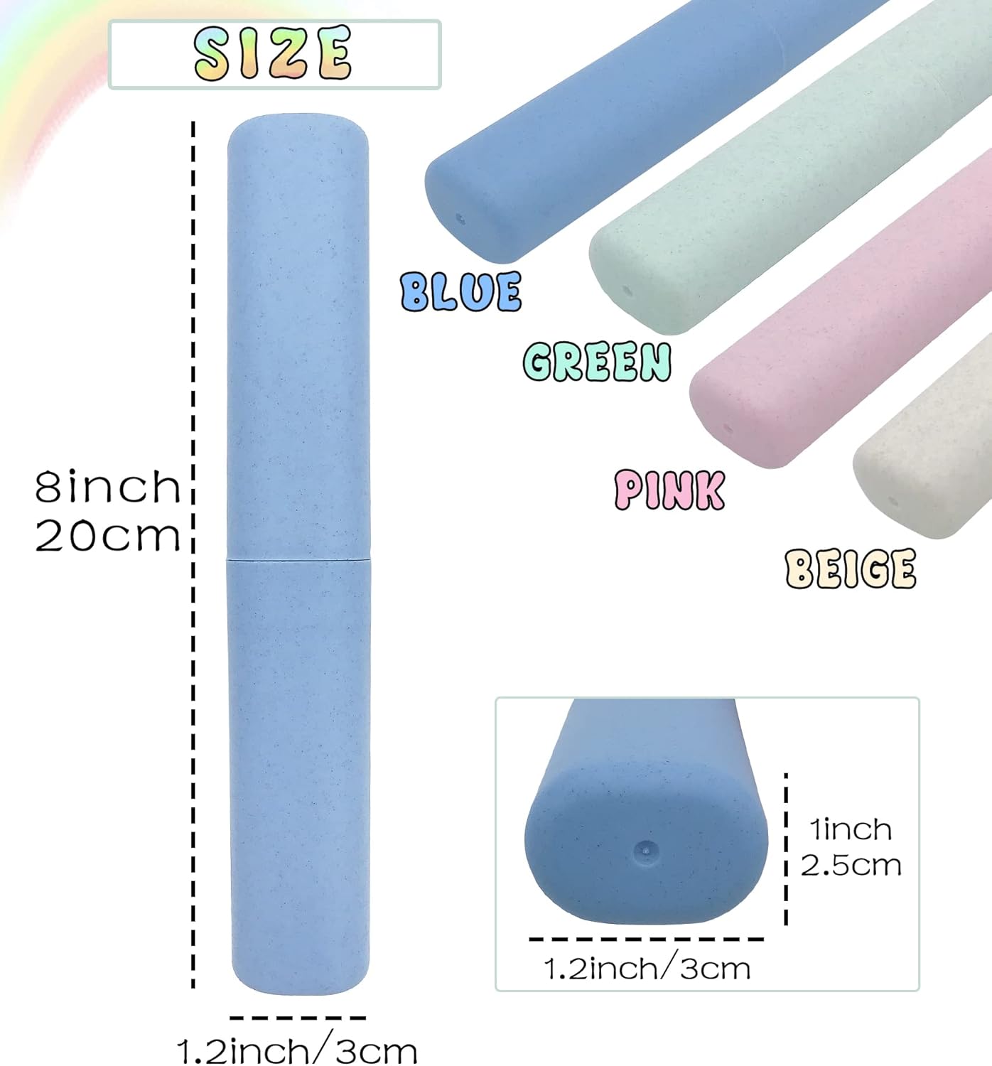 SietDESEO 4 Pack Toothbrush Travel Case Set