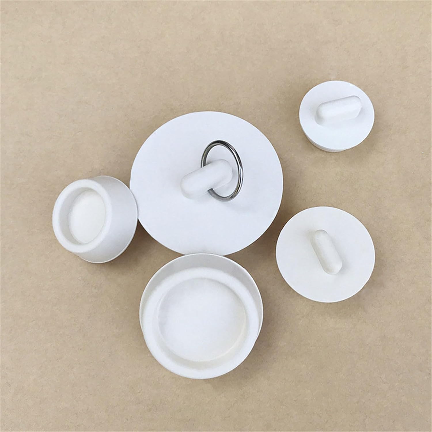 Bath Plug Caps Rubber Drain Stopper for Kitchen Bathroom