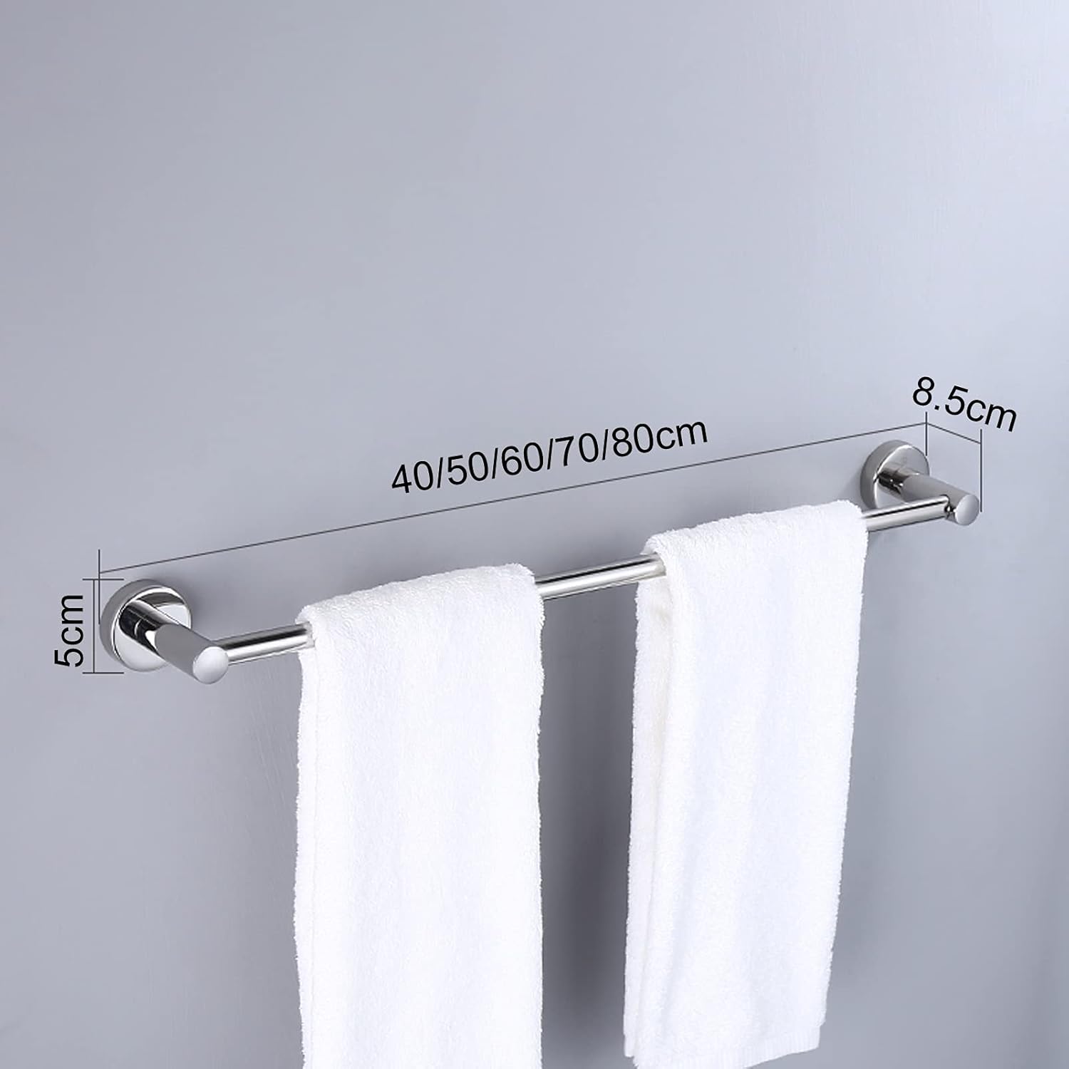 KAREFRI Bathroom Towel Bar 60CM Brushed Stainless Steel
