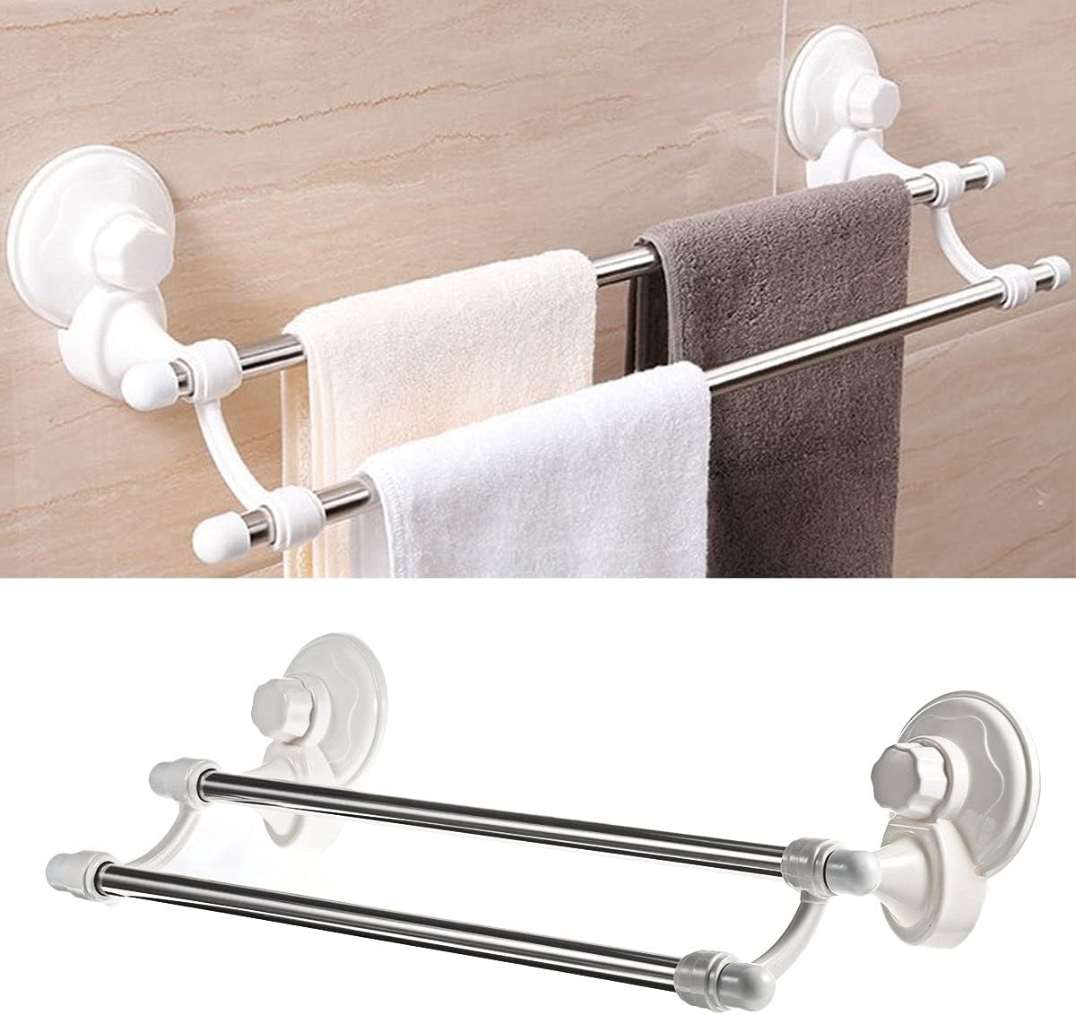 BOCbco Towel Rail Wall Mounted Self-Adhesive 1