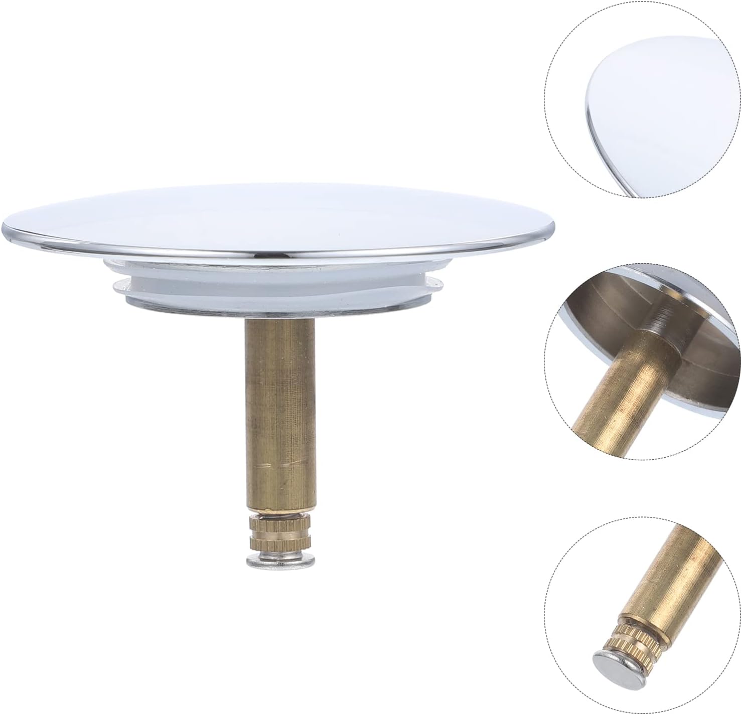 Zerodeko Copper Bath Tub Drain Plug Stopper