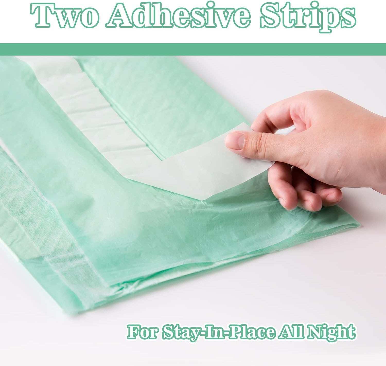MILDPLUS Extra Large Bed Pads 30 X 36 with Adhesive Strips 30 Count