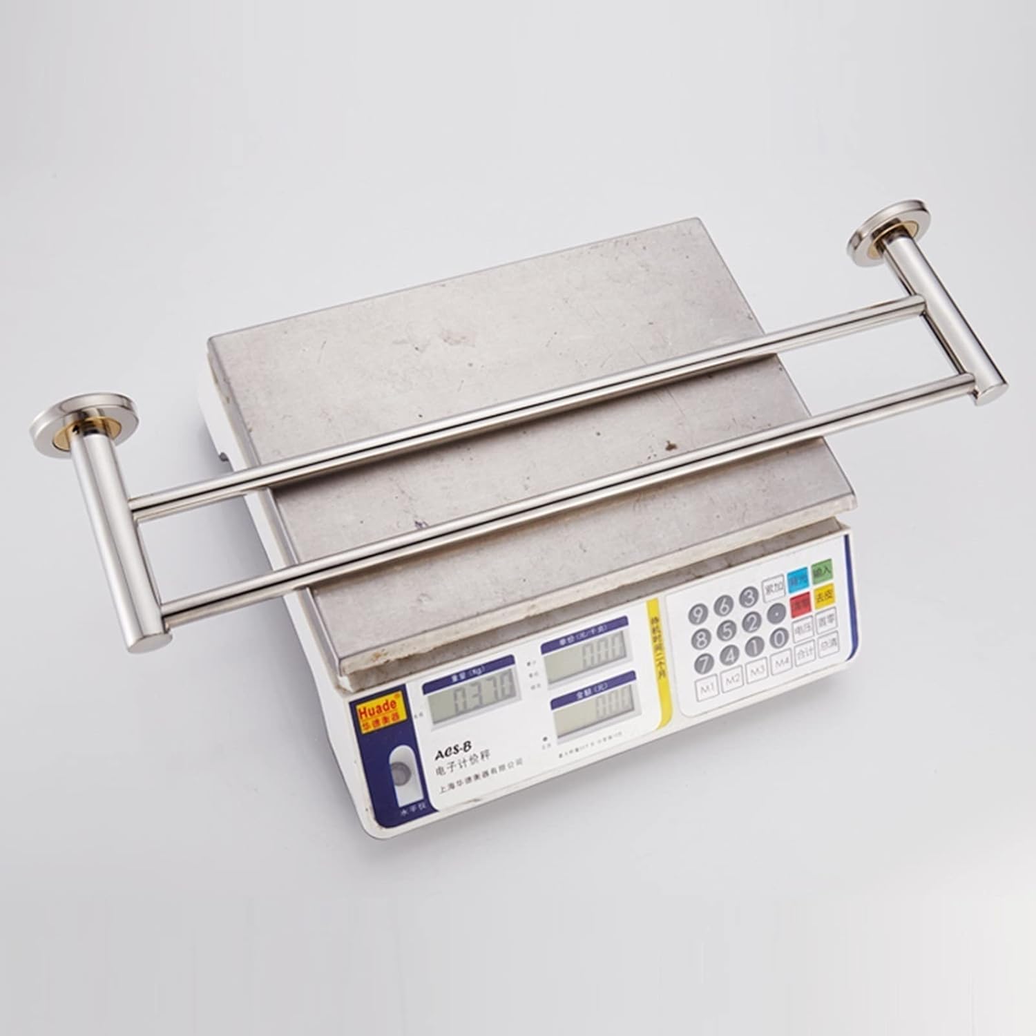 KAREFRI 40cm Double Towel Rail in Stainless Steel